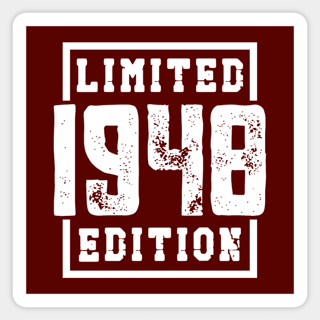 1948 Limited Edition Sticker by colorsplash